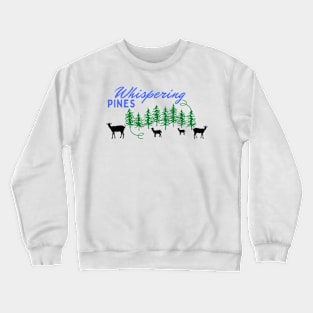 Whispering pines blue and black Crewneck Sweatshirt